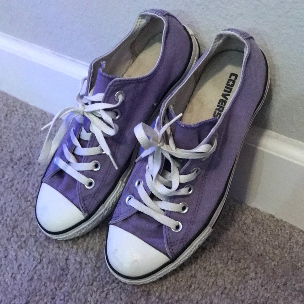 Converse Men 6 Pastel Purple Lavender Excellent PreLoved Morado Low Top Sneakers